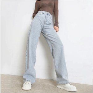 Woman Jeans Fashion Straight Leg Boyfriend Pants H